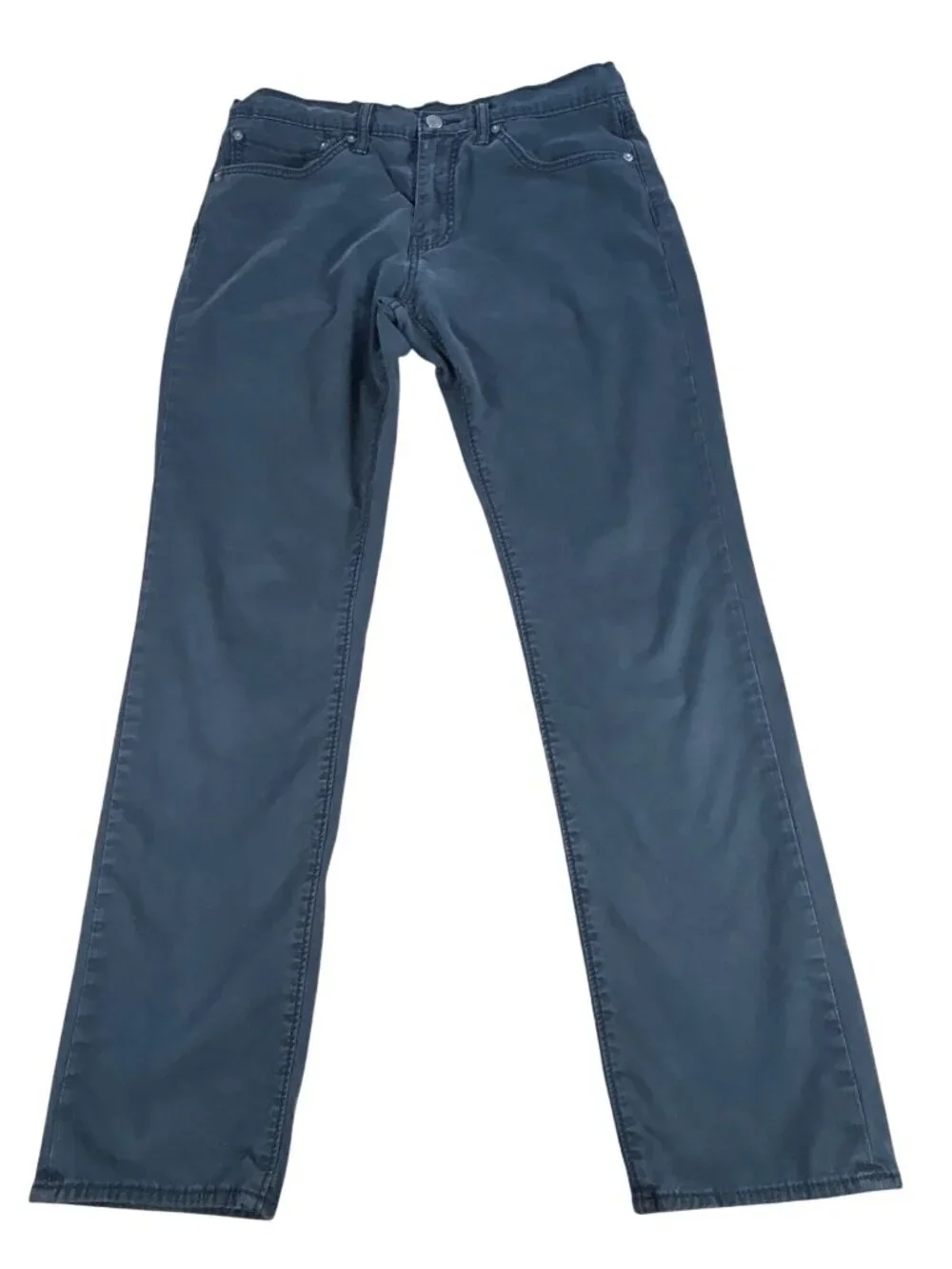 Levis 511 Slim Fit Gray Black Men's Pants 34x32 Stretch Chino Feel Pants Zip Fly
